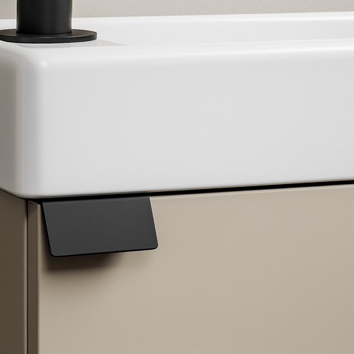 Meuble Lave Mains Apollo Cashmere 40x22 Cm Meuble De Rangement Meuble D'évier