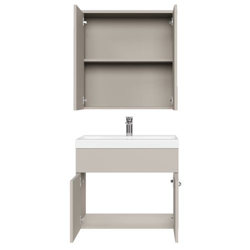 Meuble De Salle De Bain Montreal 01 60 Cm – Cashmere– Meuble Avec Miroir Armoire