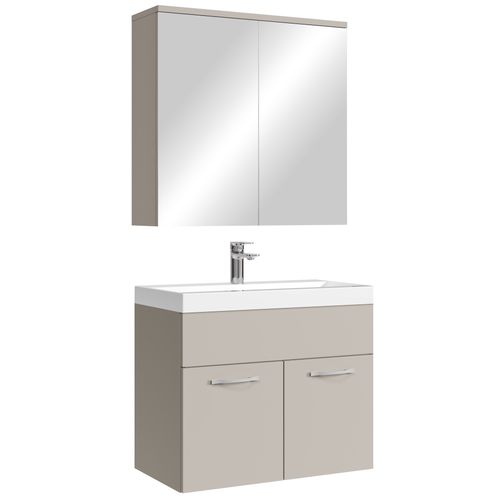 Meuble De Salle De Bain Montreal 01 60 Cm – Cashmere– Meuble Avec Miroir Armoire