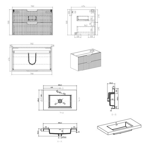 Meuble De Salle De Bain Thermis 80 Cm Blanc Meuble De Salle De Bain Avec Lavabo