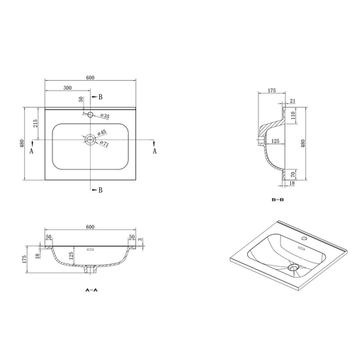 Meuble De Salle De Bain Luxor 60 Cm Noyer Meuble Lavabo