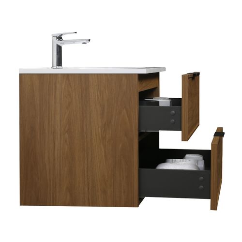 Meuble De Salle De Bain Luxor 80 Cm Noyer Meuble Lavabo