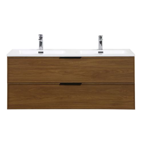 Meuble De Salle De Bain Luxor 120 Cm   Noyer   Meuble Lavabo