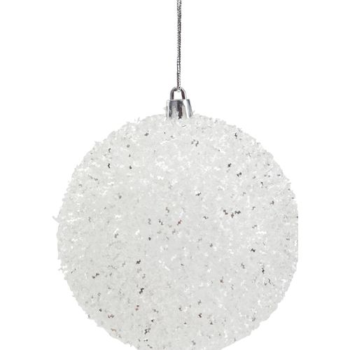 Boule Ø 10 cm GLACIER Blanc