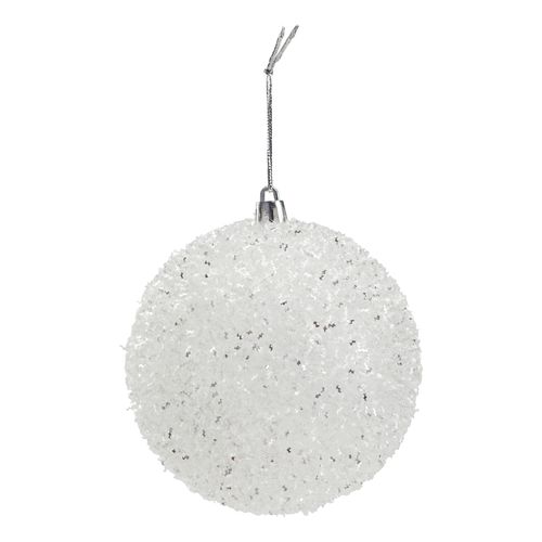 Boule Ø 10 cm GLACIER Blanc