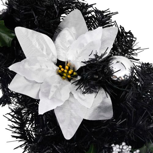 Arche De Noël Avec Lumières LED Noir 90 Cm Pvc