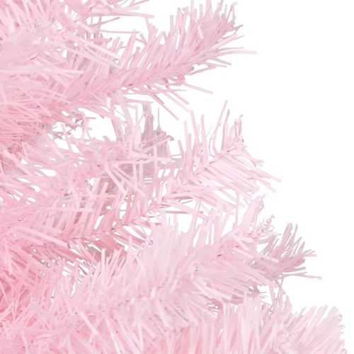 Sapin De Noël Artificiel Avec Support Rose 150 Cm Pvc