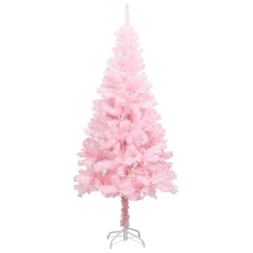 Sapin De Noël Artificiel Avec Support Rose 213 Cm Pvc