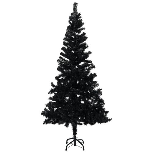 Sapin De Noël Artificiel Avec Support Noir 180 Cm Pvc