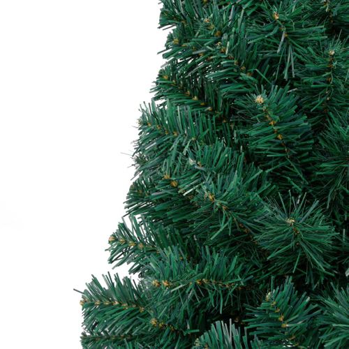 Sapin De Noël Artificiel Moitié Avec Support Vert 150 Cm Pvc