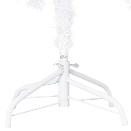 Arbre De Noël Artificiel Avec Branches Épaisses Blanc 180cm Pvc