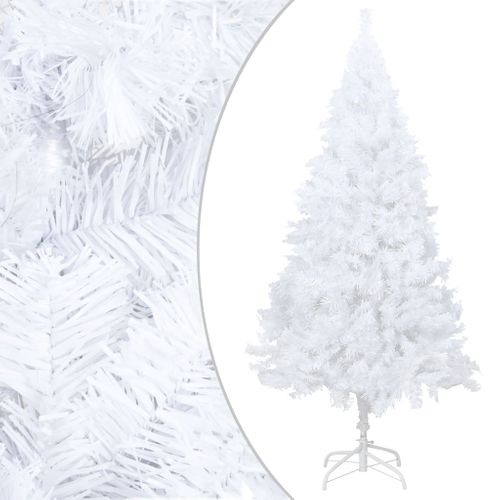 Arbre De Noël Artificiel Avec Branches Épaisses Blanc 180cm Pvc