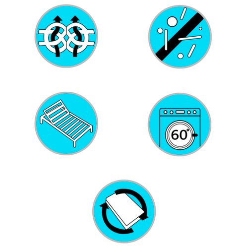 Sommier déco à Lattes Gris Foncé Tissu 120x200 Cm