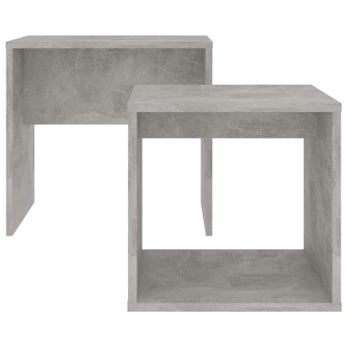 Ensemble De Table Basse Gris Béton 48x30x45 Cm Bois Ingénierie