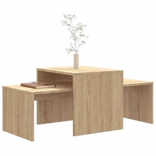 Ensemble De Tables Basses Chêne Sonoma Bois Contreplaqué