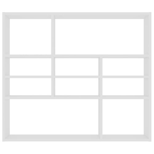 Étagère Murale Blanc 90x16x78 Cm Bois D’ingénierie