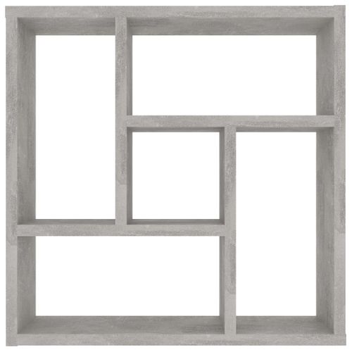 Étagère Murale Gris Béton 45,1x16x45,1 Cm Bois D’ingénierie