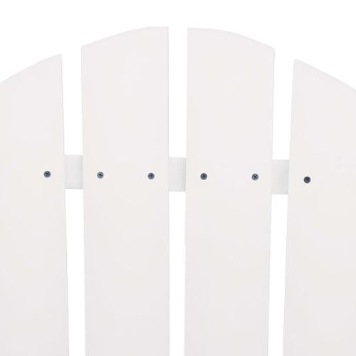 Chaises De Jardin Adirondack Avec Table Bois De Sapin Blanc