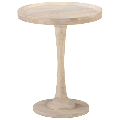 Table D'appoint Ø60x75 Cm Bois De Manguier Massif