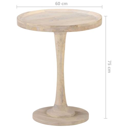 Table D'appoint Ø60x75 Cm Bois De Manguier Massif