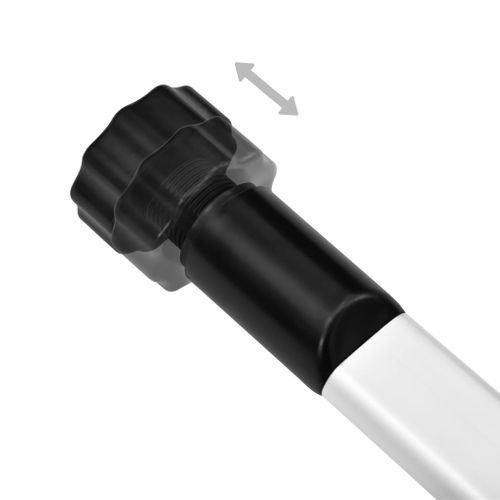 Étagère à Chaussures Télescopique Avec Barres Aluminium