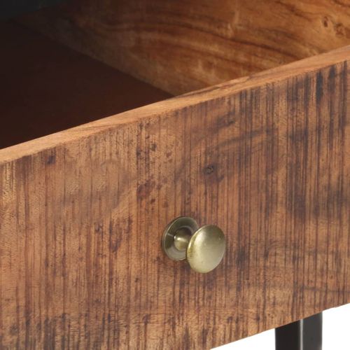 Table Basse 90x50x40 Cm Bois D'acacia Brut