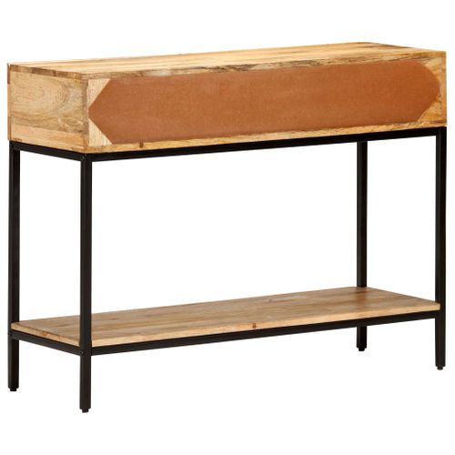 Table Console 100x35x76 Cm Bois De Manguier Massif