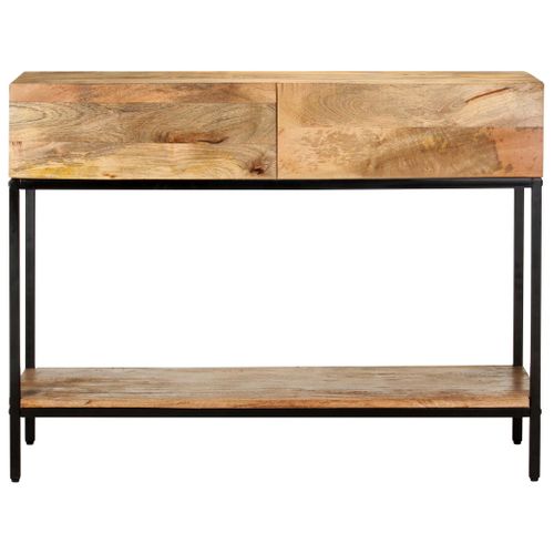 Table Console 100x35x76 Cm Bois De Manguier Massif