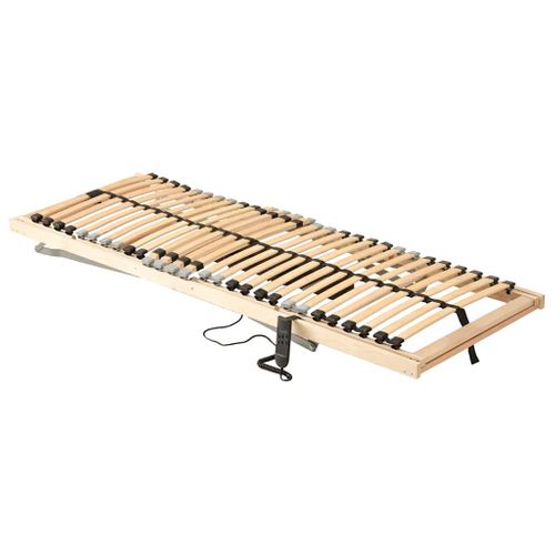 Sommier à Lattes Électrique Avec 28 Lattes 7 Zones 70x200 Cm