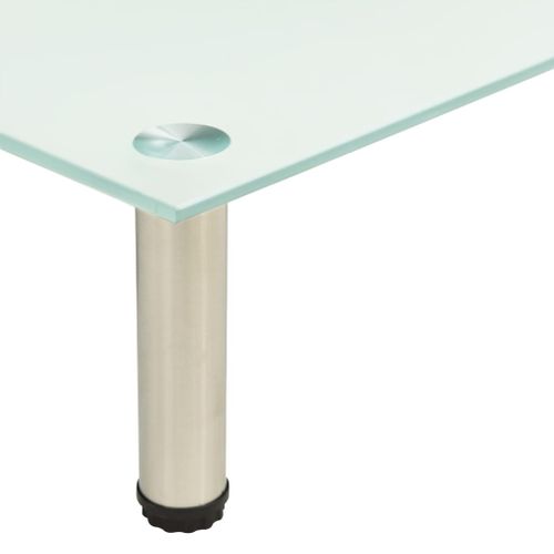 Meuble TV Givré 40x35x17 Cm Verre Trempé