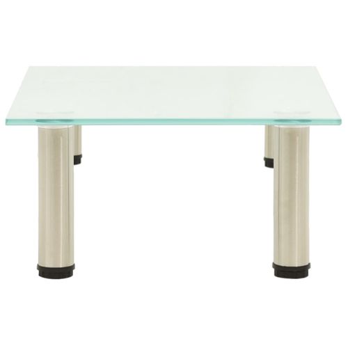 Meuble TV Givré 40x35x17 Cm Verre Trempé