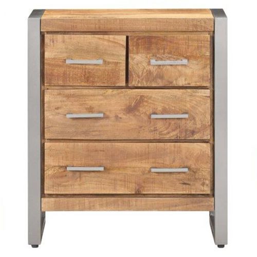 Buffet 60x35x70 Cm Bois De Manguier Brut