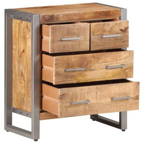 Buffet 60x35x70 Cm Bois De Manguier Brut