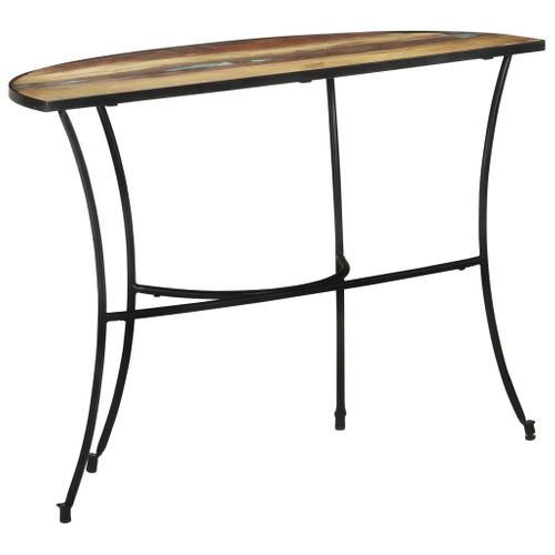 Table D'appoint 110x40x77 Cm Bois De Récupération Massif