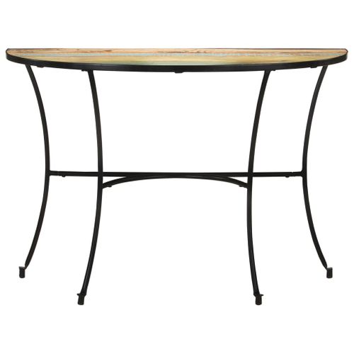 Table D'appoint 110x40x77 Cm Bois De Récupération Massif