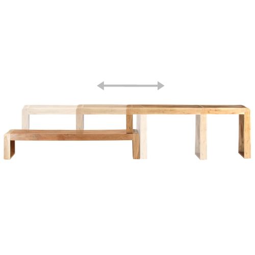 Meubles TV 2 Pièces Bois D'acacia Massif