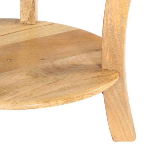 Table D'appoint 37x37x61 Cm Bois De Manguier Massif