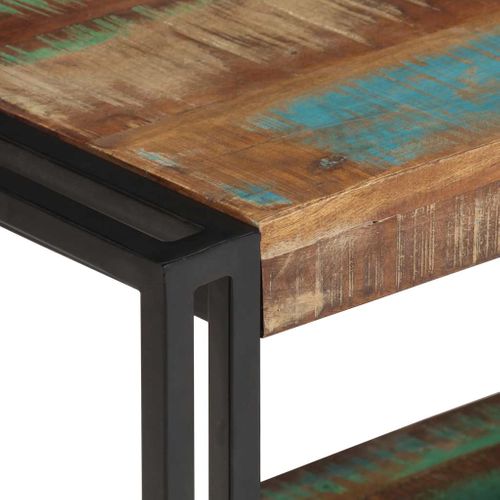 Meuble TV 120x30x40 Cm Bois De Récupération Massif