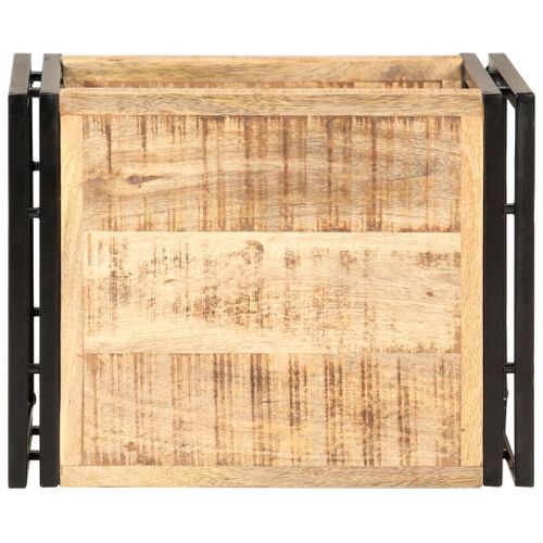 Table D'appoint 40x30x40 Cm Bois De Manguier Brut