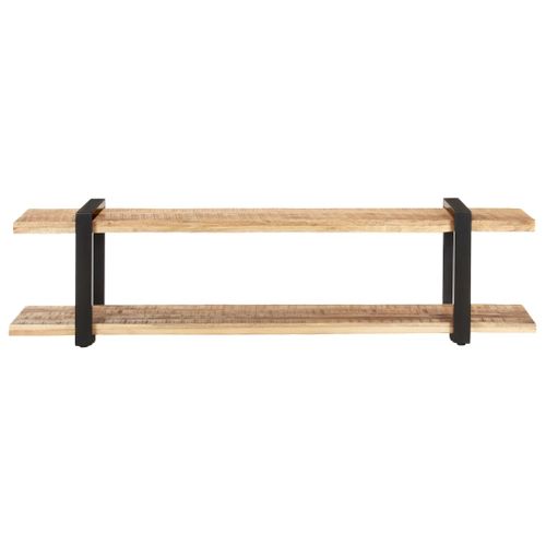 Meuble TV 160x40x40 Cm Bois Massif De Manguier Brut