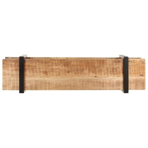 Meuble TV 160x40x40 Cm Bois Massif De Manguier Brut