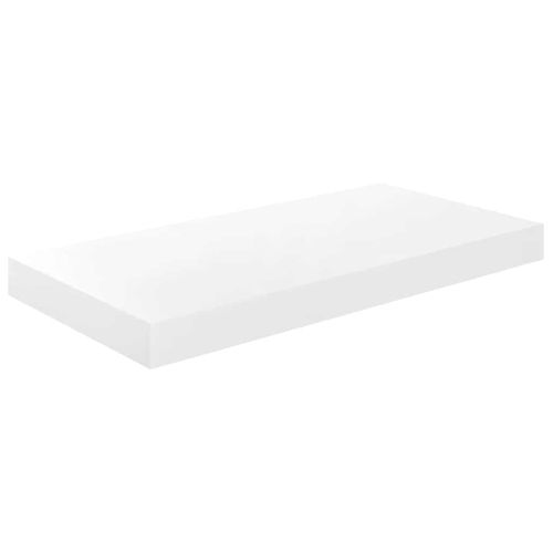Étagère Murale Flottante Blanc Brillant 50x23x3,8 Cm Mdf