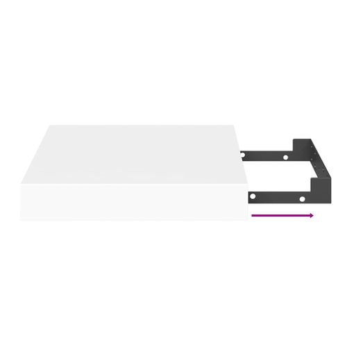 Étagères Murales Flottantes 2 Pièces Blanc 23x23,5x3,8 Cm Mdf