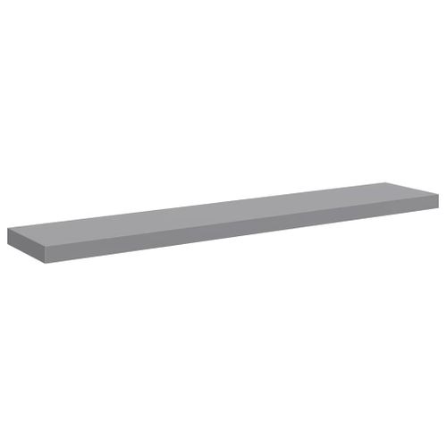 Étagère Murale Flottante Gris 120x23,5x3,8 Cm Mdf