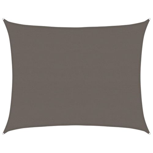 Voile D'ombrage 6x8 M Pehd 160 G/m² Anthracite Résistant Aux Uv Respirant Extérieur