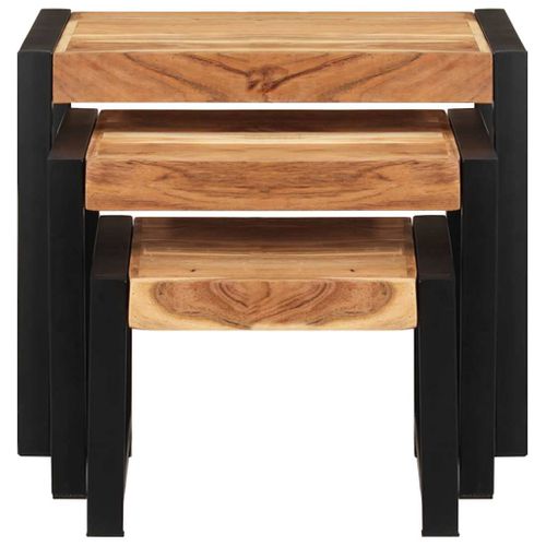 Tables Gigognes 3 Pièces Bois Solide