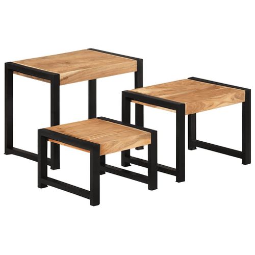 Tables Gigognes 3 Pièces Bois Solide