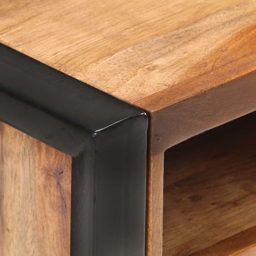 Table De Chevet 40x35x55 Cm Bois D'acacia Massif