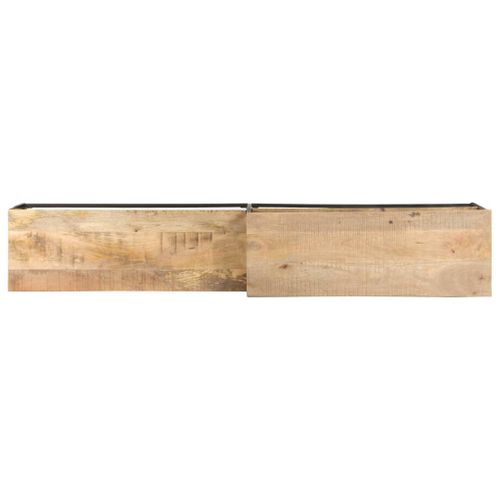 Meuble TV 180x30x50 Cm Bois De Manguier Brut