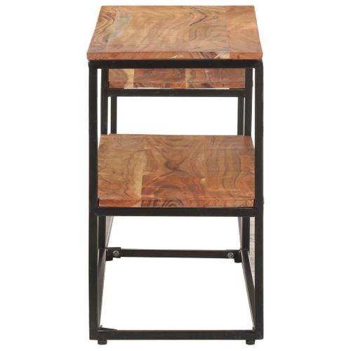 Meuble TV 180x30x50 Cm Bois D'acacia Massif